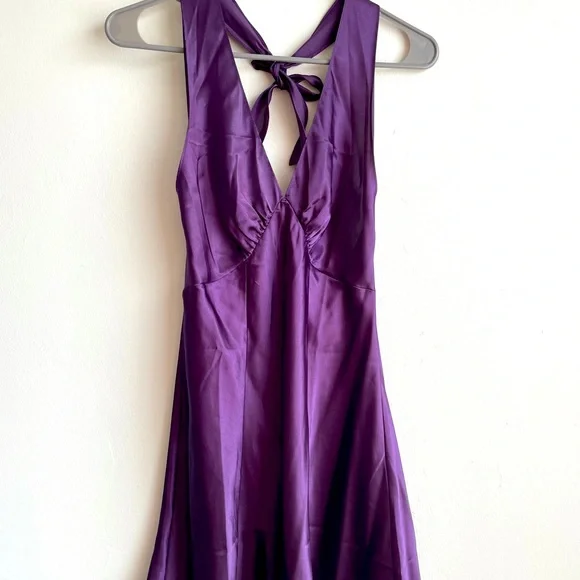 Purple Slip Dress - Picture 1 of 4